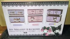 マイメロディ　真夜中のメロクロ3ボックス付き収納ケース【クロミ】