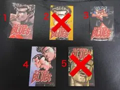 【バラ売り】ろくでなしブルース クリアステッカー カバーアートステッカー 4枚組