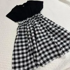 ビールーム　チェックワンピース　100cm