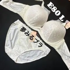 E80 トリンプ　デイジーレース 夢みるブラ ブラ＆ショーツセット