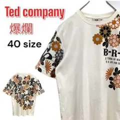 B-R-M 爆裂爛漫娘 爆爛 バクラン 半袖Tシャツ サイズ40 白 和柄