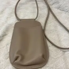 ANVOCOEUR スマホショルダーバッグ ベージュ
