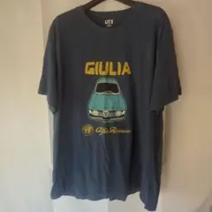ユニクロ　UT　Alfa Romeo GIULIA Tシャツ ネイビー