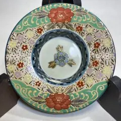 G-77伊万里焼　林九郎　金彩錦手　飾り皿　小皿