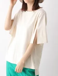 LEPSIM スリーブスリットプルオーバー
