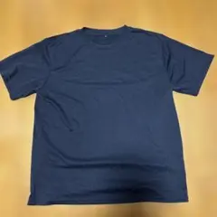 メンズ　Tシャツ　紺色　Lサイズ　ポリエステル