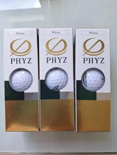 PHYZ ホワイト ゴルフボール 3個セット