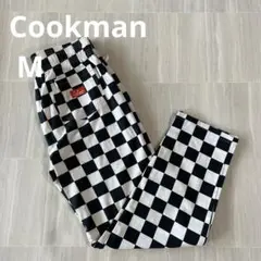 クックマン ウェイターズパンツ M チェッカー　ストレートフィット