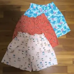 ユニクロ PAUL & JOE他 ショートパンツ 3点セット 150cm