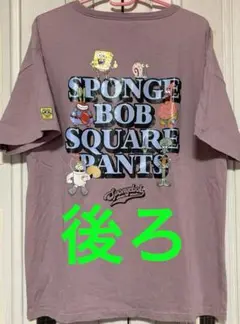 スポンジボブ Tシャツ ピンク Lサイズ