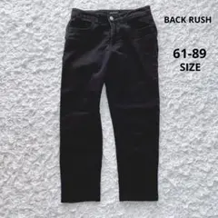 良品　ストレッチテーパードしっかり生地のカジュアルパンツ（S相当）黒
