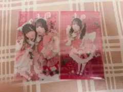 チームいちご クリアカード2枚セット 栗原舞優 逃げ水あむ