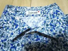 barassi バラシ　小花柄　ポロシャツ　日本製