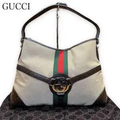 【美品】GUCCI グッチ ワンショルダー インターロッキング GG金具