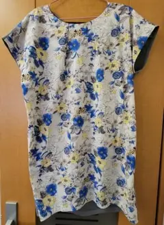 花柄 半袖チュニック