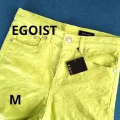 【新品タグ付】EGOIST ライムグリーン　デニム 　Mサイズ