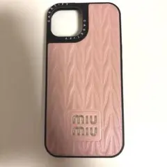 miumiu iPhone15ケース　ピンク