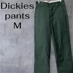 Dickiesダークグリーン ストレートパンツ メンズ　ズボン