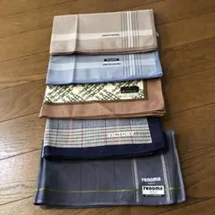新品未使用❗ブランド メンズハンカチ5枚セット