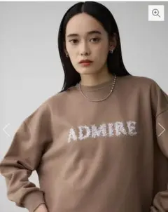 AZUL by moussy ラメロゴシシュウカットトップス
