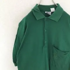 イタリア製 ヴィンテージ レノマ renoma ポロシャツ 緑 グリーン