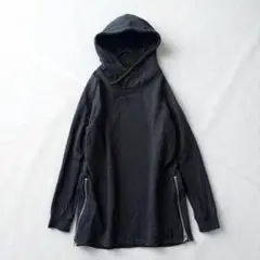 希少✨中野ミュージック サイドジップパーカー グレー Mサイズ