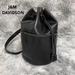 ジェイアンドエムダビッドソン 肩掛け ショルダー ブラック スタッズ