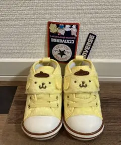 新品　サンリオ　ベビーオールスター　ポムポムプリン　キッズスニーカー　もこもこ