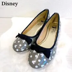 Disney ディズニー　ミッキー　レインシューズ　フラットシューズ　ドット