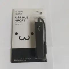 ELECOM USB HUB 4ポート ブラック