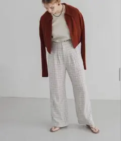 JöICEADDED JöICEADDED チェックパンツ ブラック サイズ2
