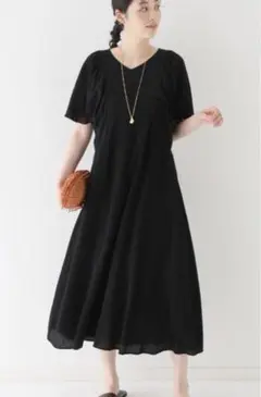 【最終セール！15400円】SLOBE IENA コットンクレープワンピース
