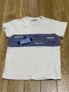familiar 潜水艦刺繍 Tシャツ 100cm