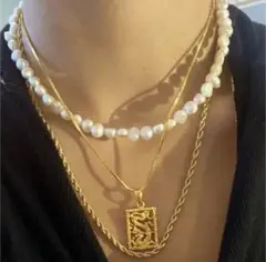 ハンドメイド パールネックレス