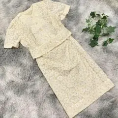【】花柄セットアップジャケットスカート レトロ