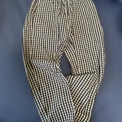 【値下げ！】GUキッズ　チェック柄 シェフパンツ（140）