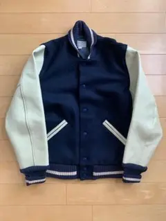 warehouse スタジャン Lサイズ グレー/ネイビー warehouse スタジャン Lサイズ グレー/ネイビー