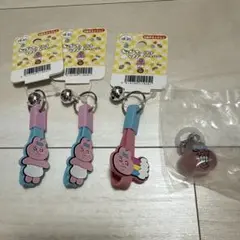 新品未使用★おぱんちゅうさぎ 自転車キーホルダー めじるしチャームセット