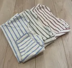 ベビー服 ストライプTシャツ長袖3枚セット 80cm