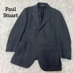 【良品】Paul Stuart カシミヤ混ジャケット グレー S
