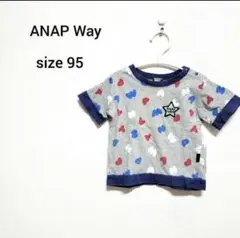 アナップ☆　男女兼用　Tシャツ　グレー　95