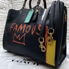 ✨極希少✨COACH 2way トート ローグ39 バスキア レザー コラボ ✨極希少✨COACH 2way トート ローグ39 バスキア レザー コラボ