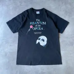 オペラ座の怪人 ヘインズ プリントTシャツ 90s 古着 L 黒 15524