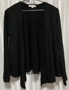 美品　Comme ca Mature コムサマチュア　カーディガン　Lサイズ　黒