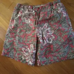 花柄サーフパンツ 赤とグレー