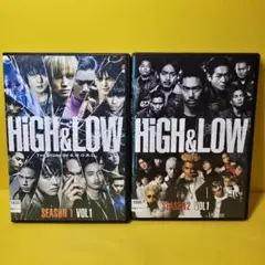 新品ケース交換済み　「HiGH&LOW SEASON1+2 DVD全6巻セット」