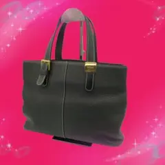 《美品》 バーバリー レザー ハンドバッグ ノバチェック シャドーホース