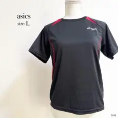 ☆良品☆ asics アシックス Lサイズ Tシャツ ブラック スポーツ