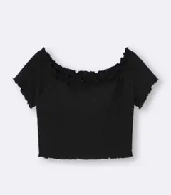 ブラフィールクロップドシャーリングオフショルダーT　GU