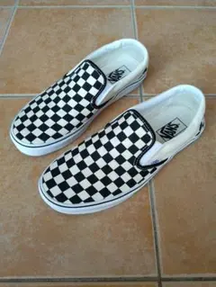US企画　27.5cm VANS SLIP ON checker チェッカー